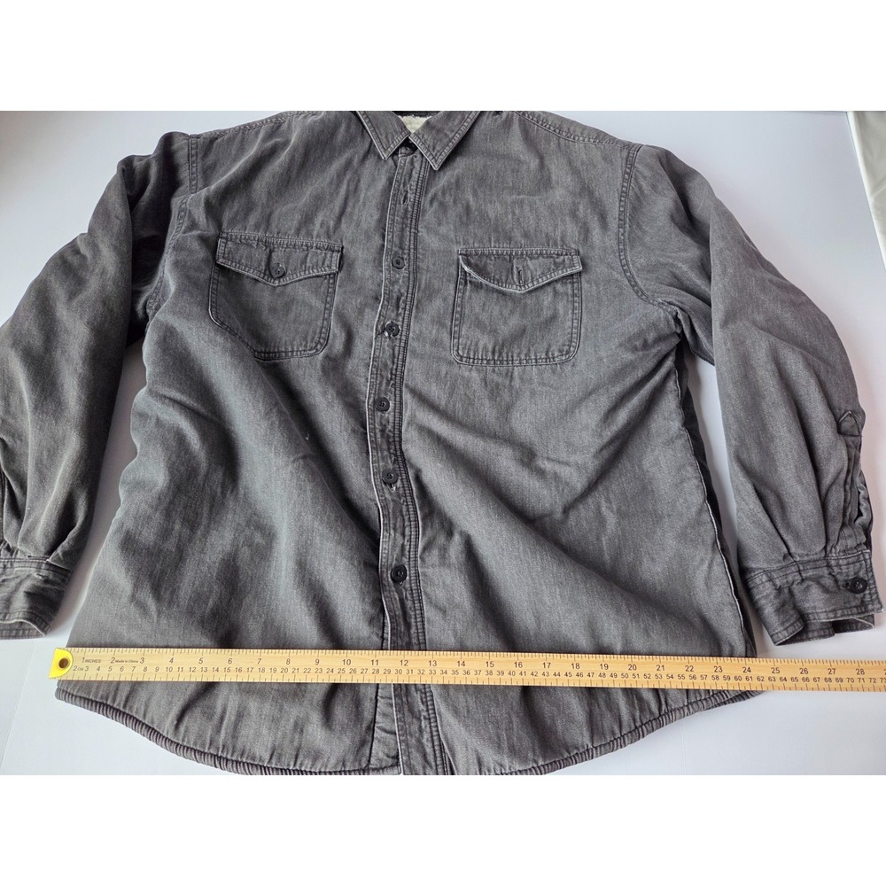 Vintage Northwest Territory Jacket Mens Large Black Heavy Duty Cotton Fur Lining - Picture 2 of 8